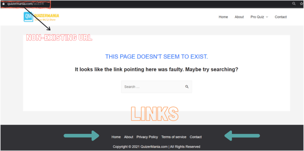 404 Error Page SEO
