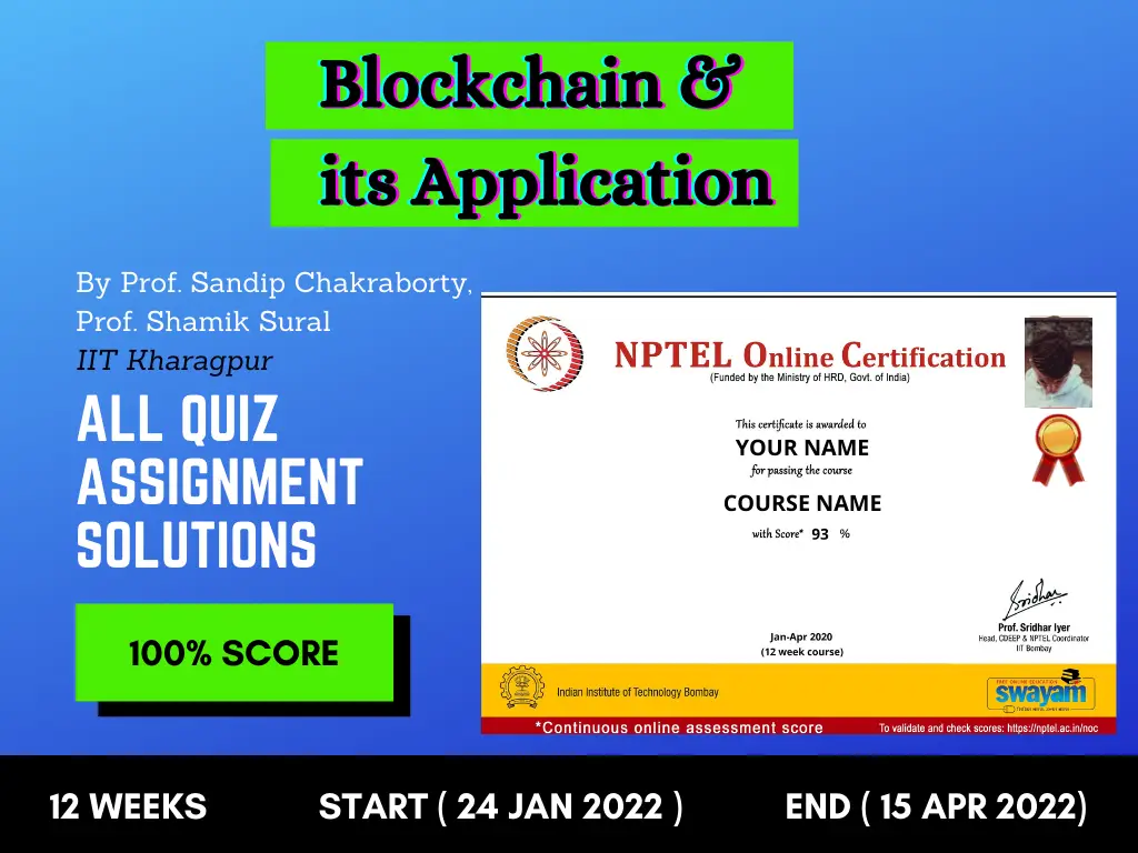 Blockchain & its Application