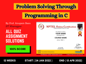 nptel week 2 programming assignment answers