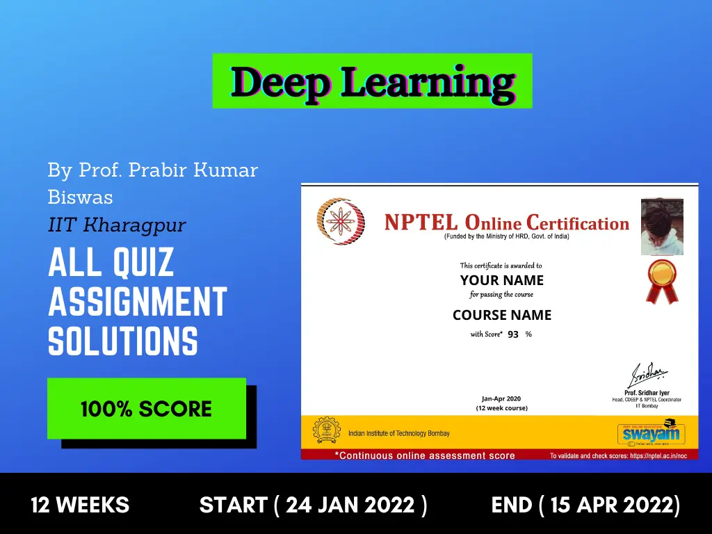Deep Learning NPTEL